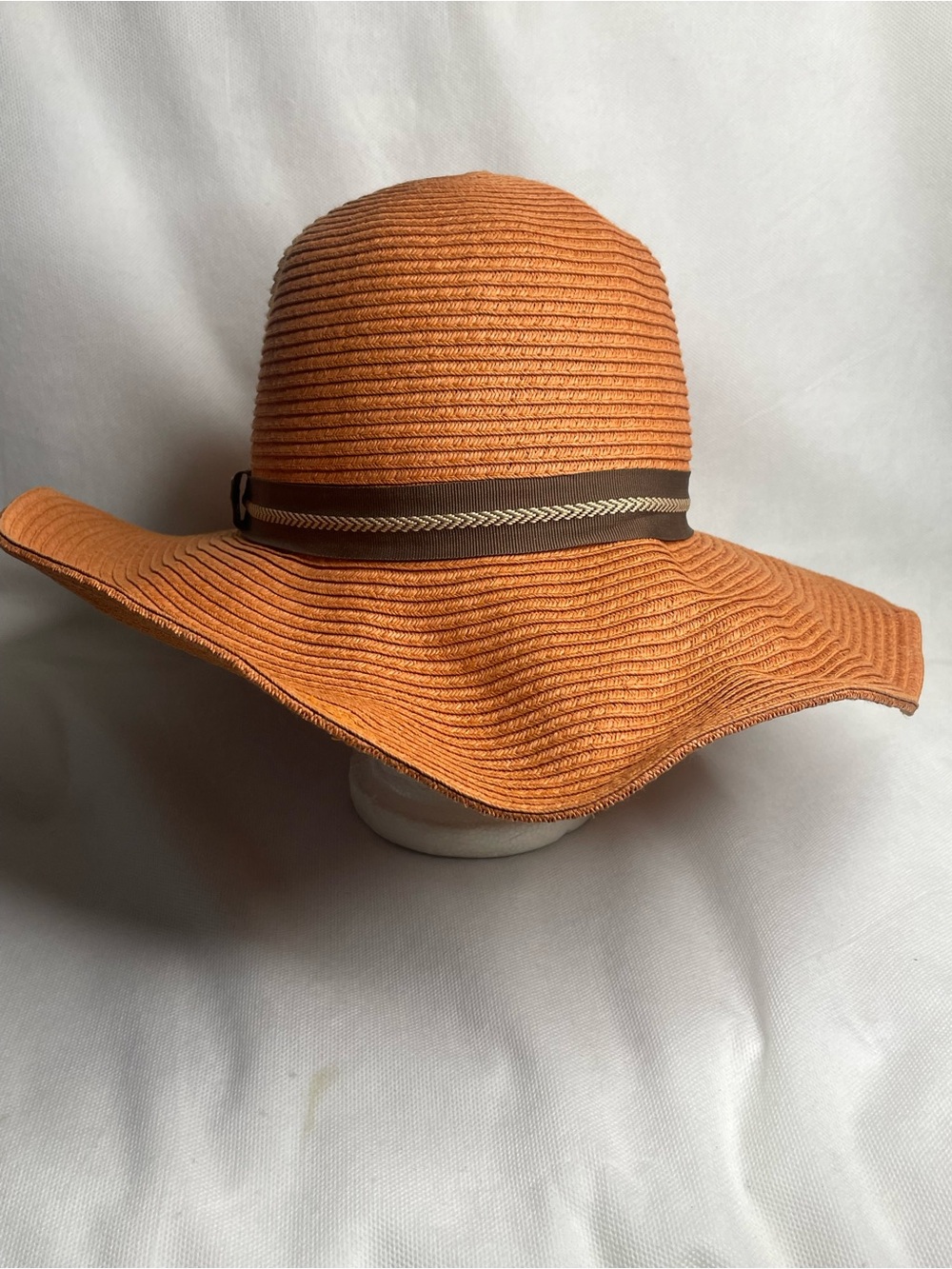 Kooringal Australia 100% Paper Cap Rust Orange Raffia OSFM 57cm Braided Ribbon